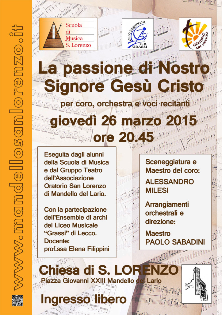 Locandina Passione 26-03-2015
